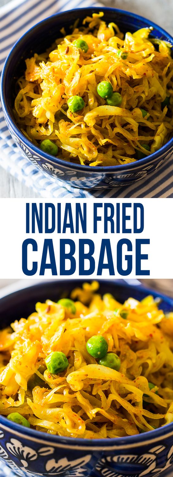 Indian Fried Cabbage Recipe - Healthy Recipes | Clean Eating