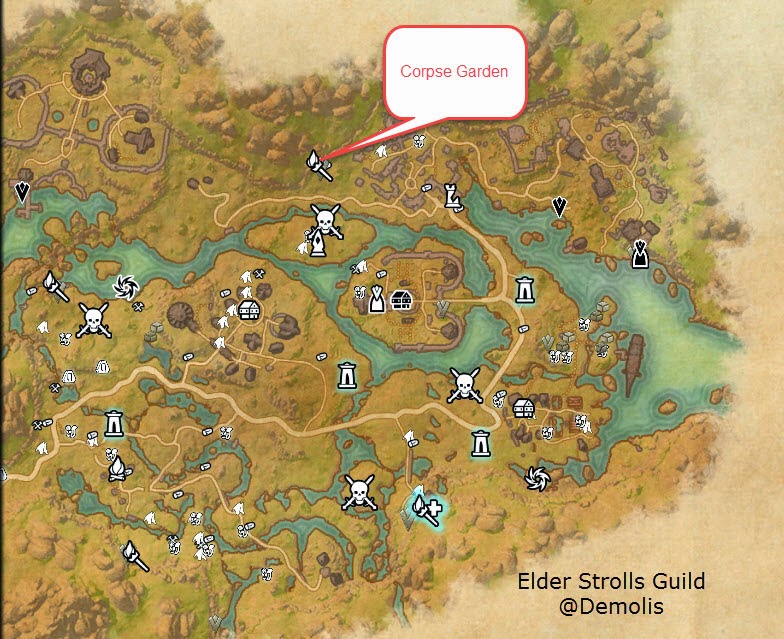 Elder Strolls Online Level 20 Loot Run in Deshaan Corpse Garden