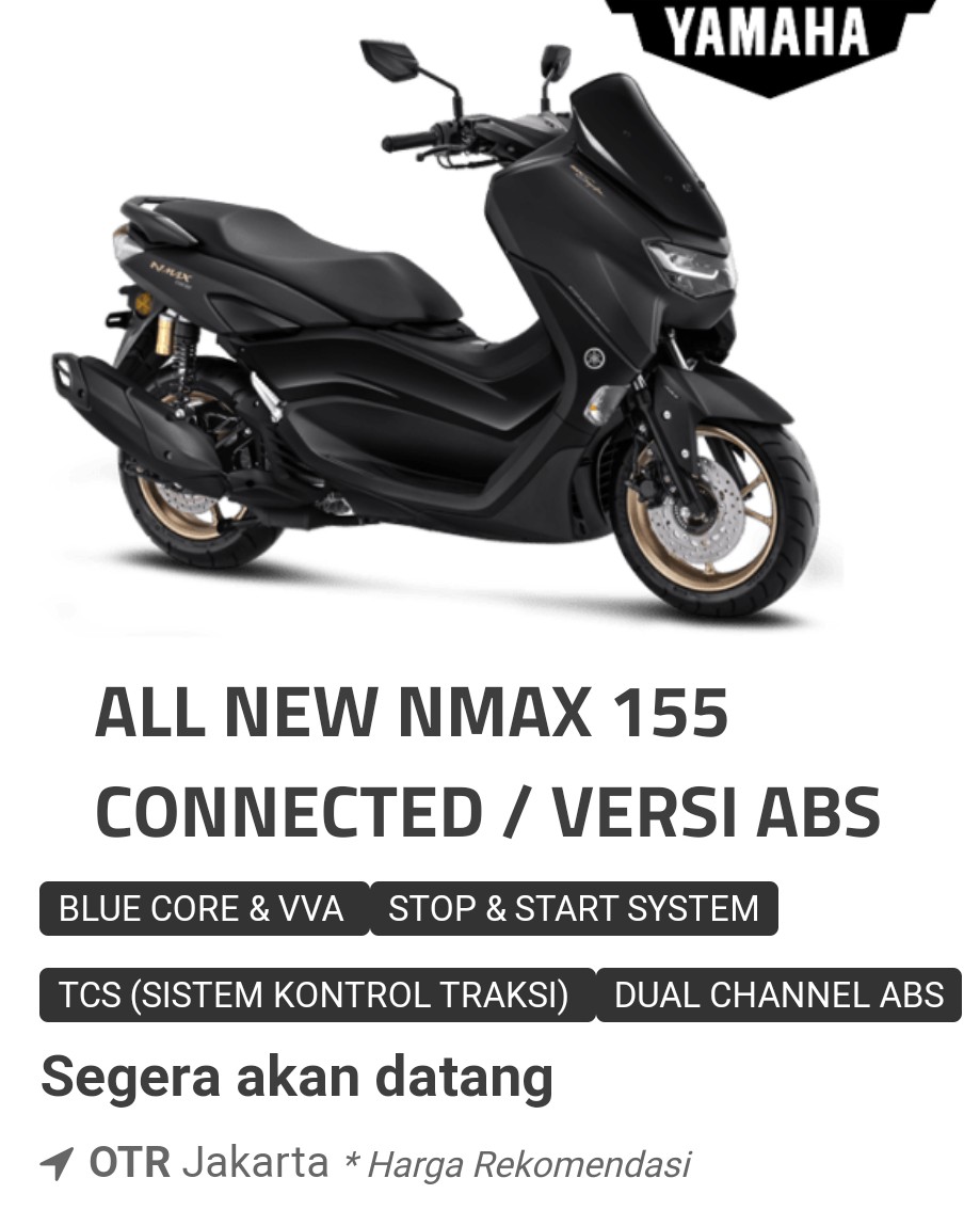 Yamaha Resmi Merilis Harga All New Nmax 155 Versi Standar, Apakah Ini