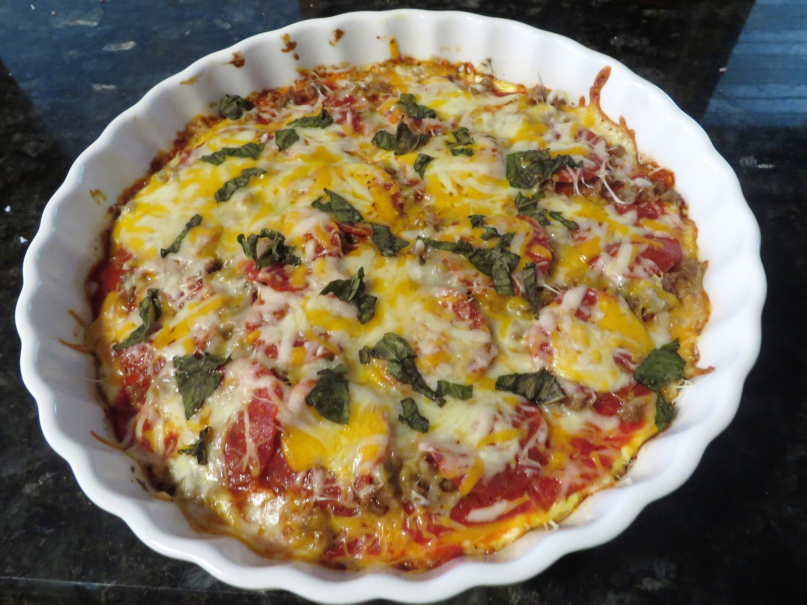 Ever Ready PepperoniSausage DeepDish Pizza Quiche