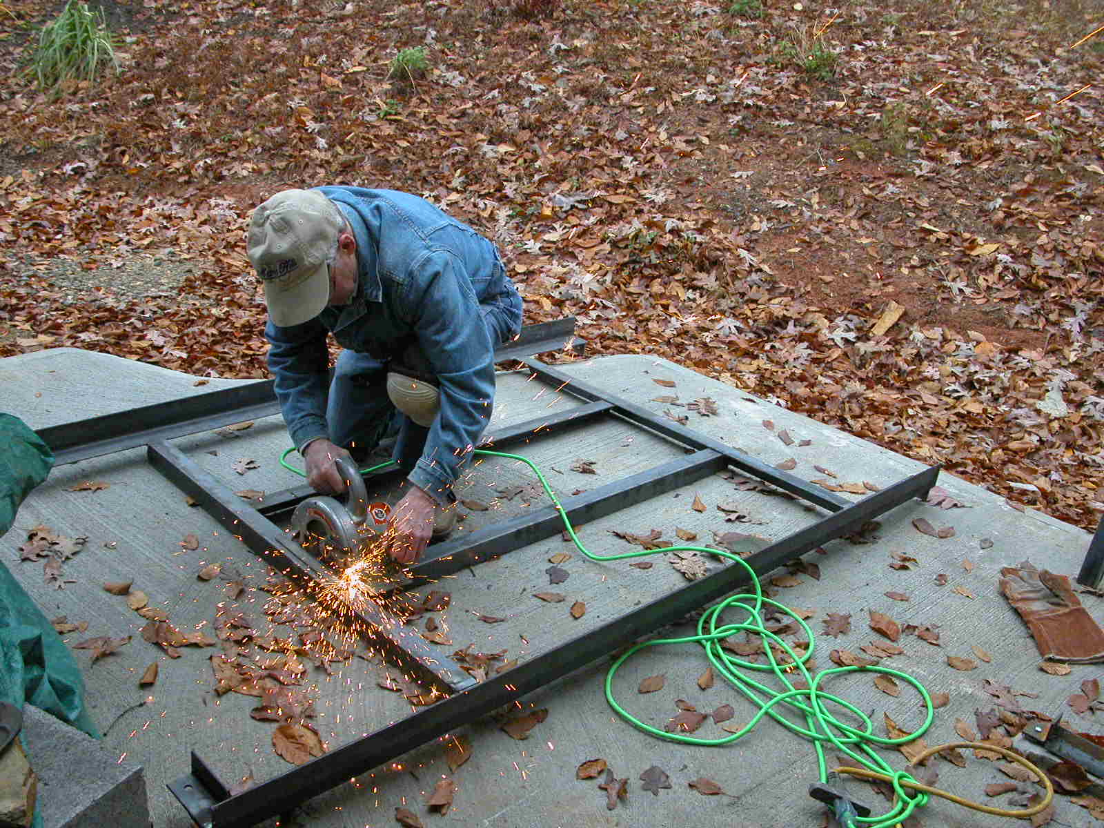 Kiln Project Attaching Angle Iron