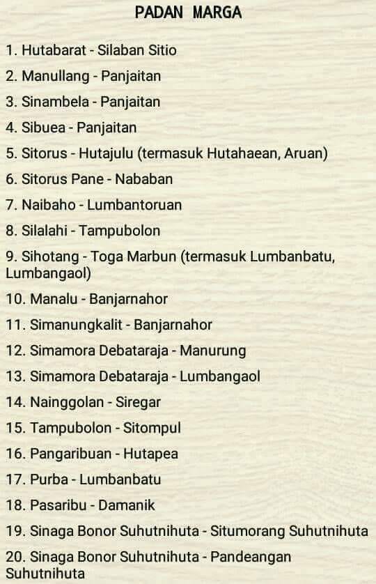 Arti Padan Dalam Marga Dan Kebudayaan Batak Horas Arti Padan Dalam Marga Dan Kebudayaan Batak Horas