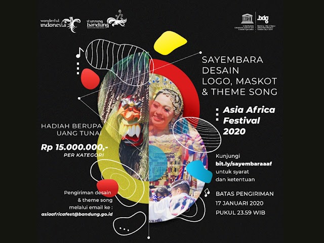 Syarat, Ketentuan, dan Jadwal Sayembara Desain Logo Asia Africa Festival 2020