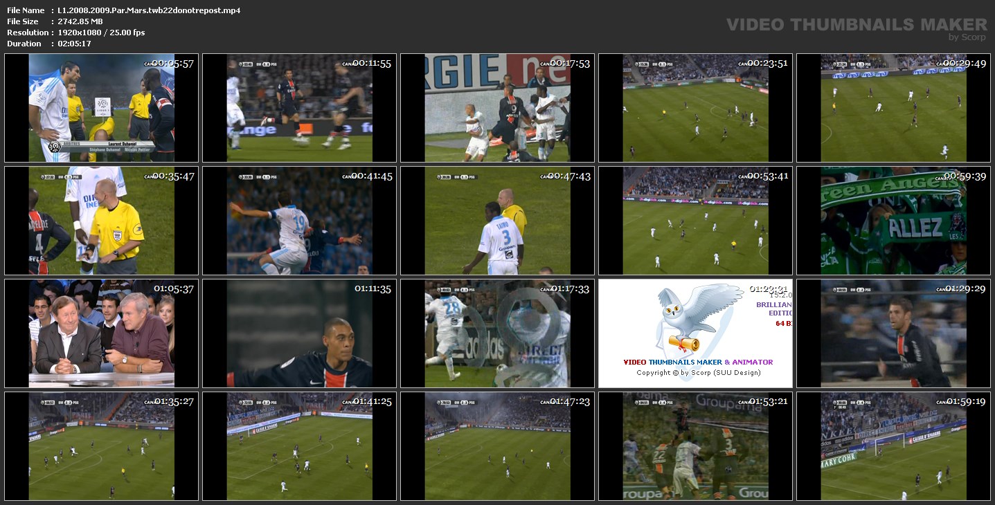 TWB22 Ligue 1 2008 2009 PSG Marseille