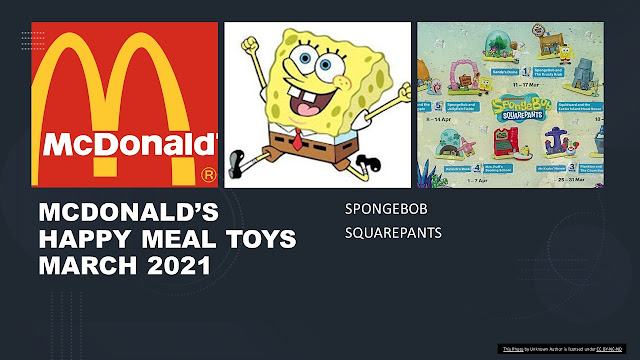 McDonald's Happy Meal Toys March 2021 : SpongeBob SquarePants