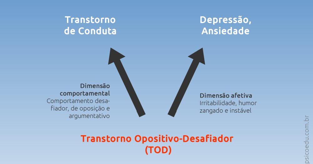 As duas dimensões do Transtorno Opositivo-Desafiador pode ajudar a entender  diferentes consequências do transtorno