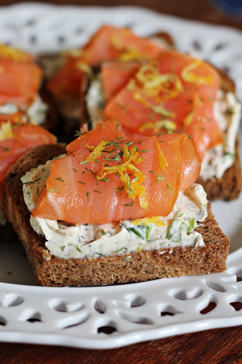 Salmon Caviar Bread Herbs