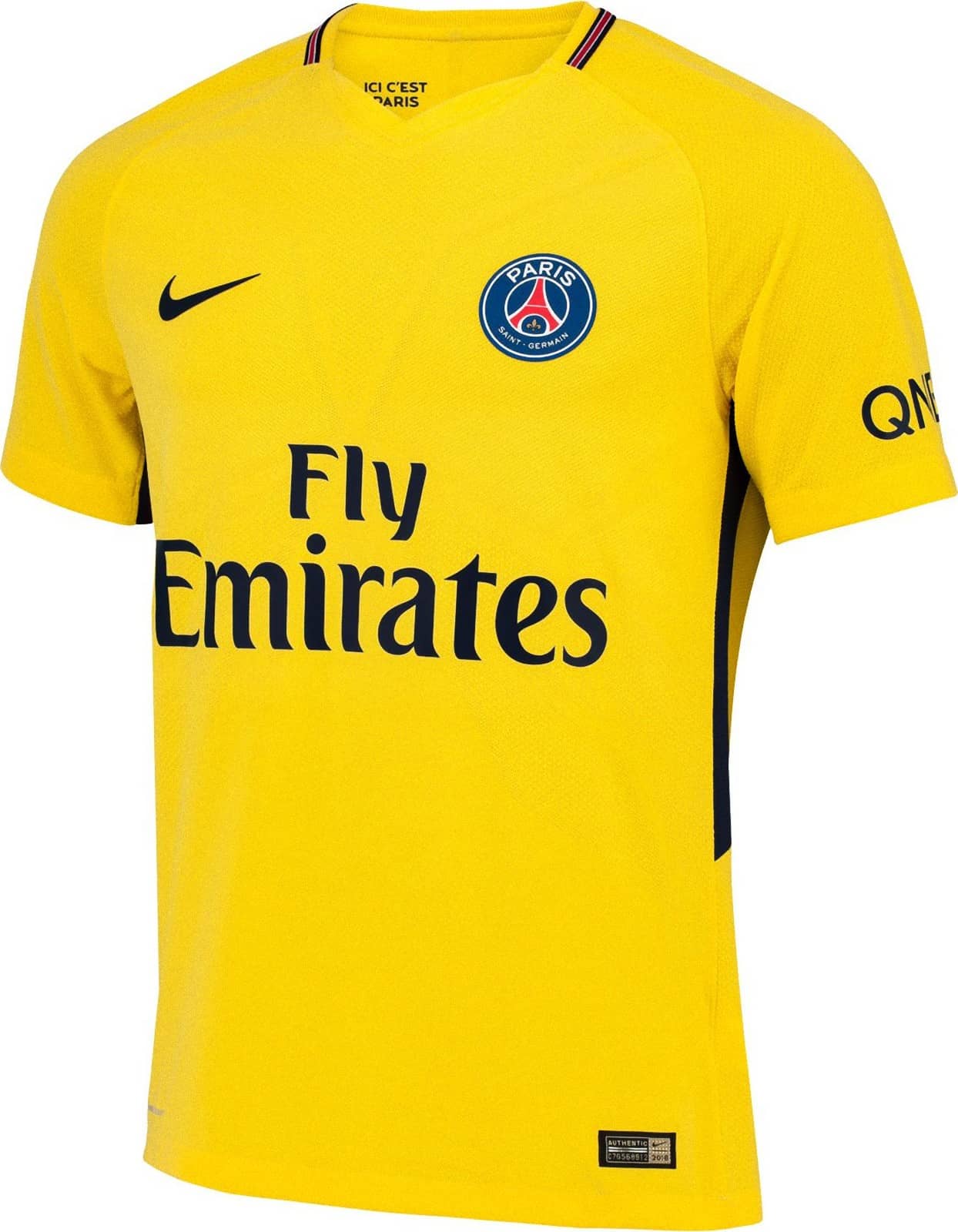 ブラジルに触発 Psg 17 18 アウェイユニフォームは黄色基調 ユニ11