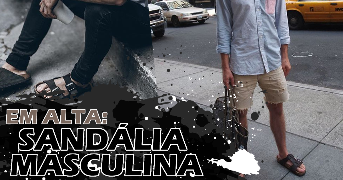 sandalias verao 2019 masculina