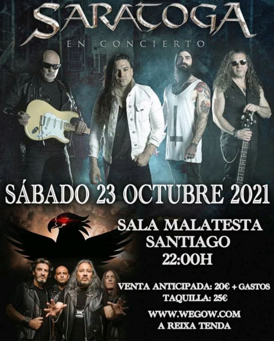 Saratoga concierto santiago