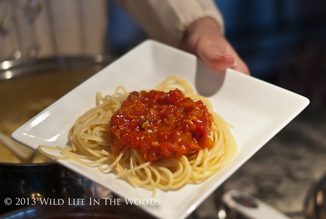The best Spaghetti and Meatball recipe ever, where the meat for the meatball is venison.