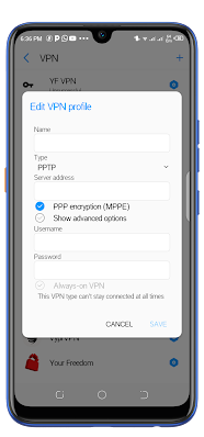 your freedom vpn premium optimized pptp settings on android for free internet