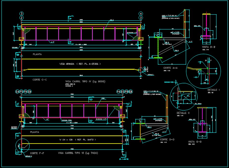 Overhead Bridge Crane [DWG]
