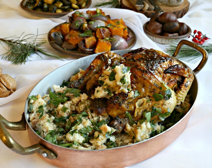 Hungry Couple Stuffed Roasted Cornish Game Hen