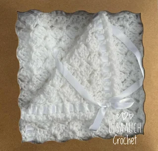 crochet baby blanket EASY crochet block stitch that looks like c2c