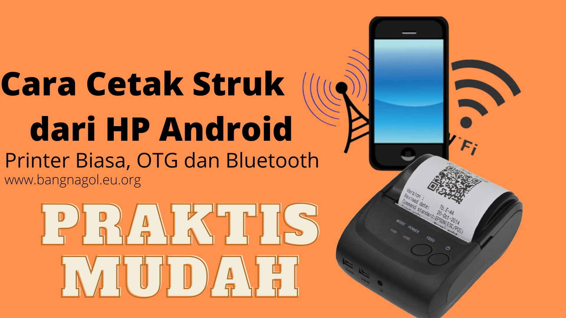 Cara Cetak Struk dari HP Android ke Printer Biasa, OTG dan Bluetooth