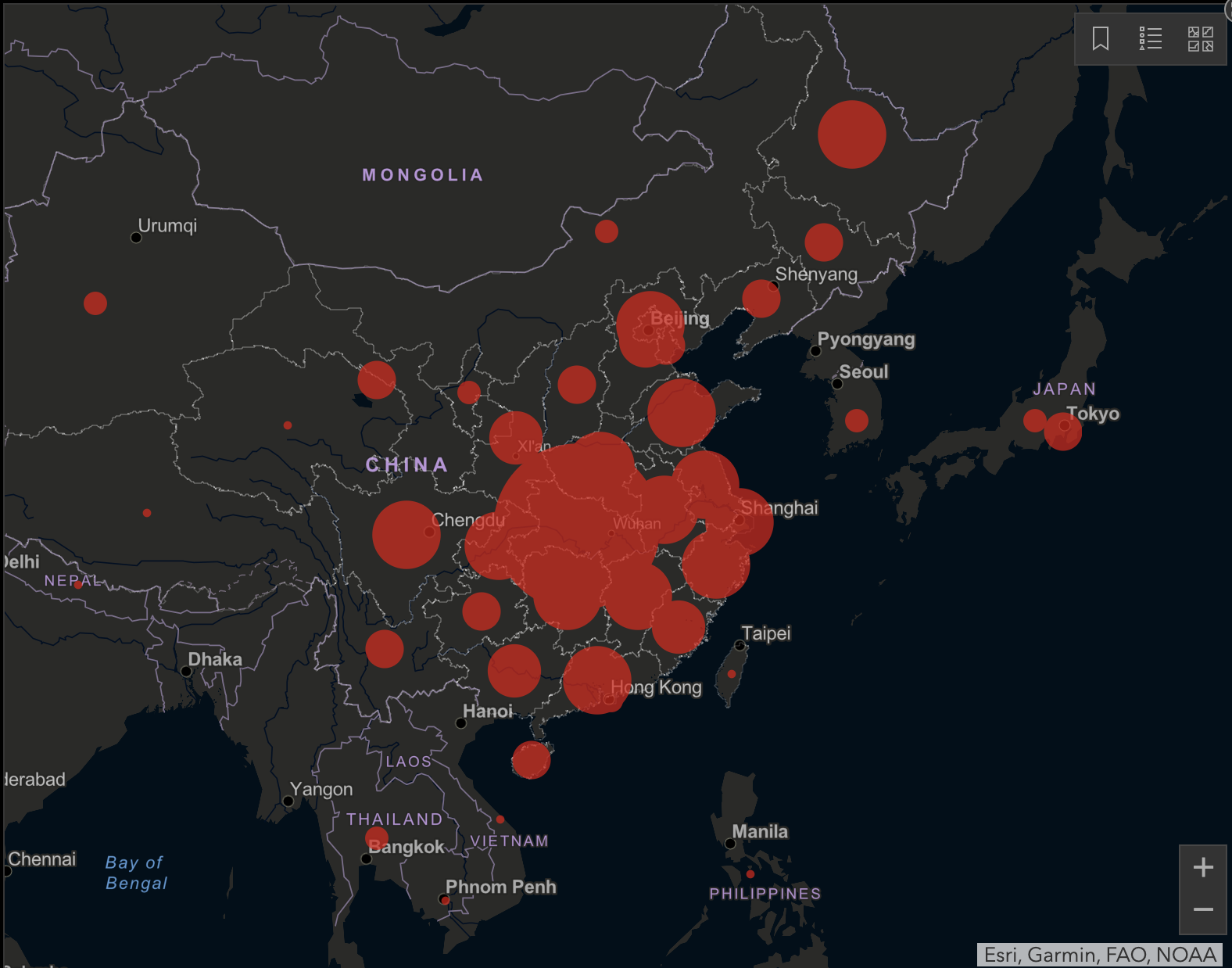 Live CoronaVirus Map