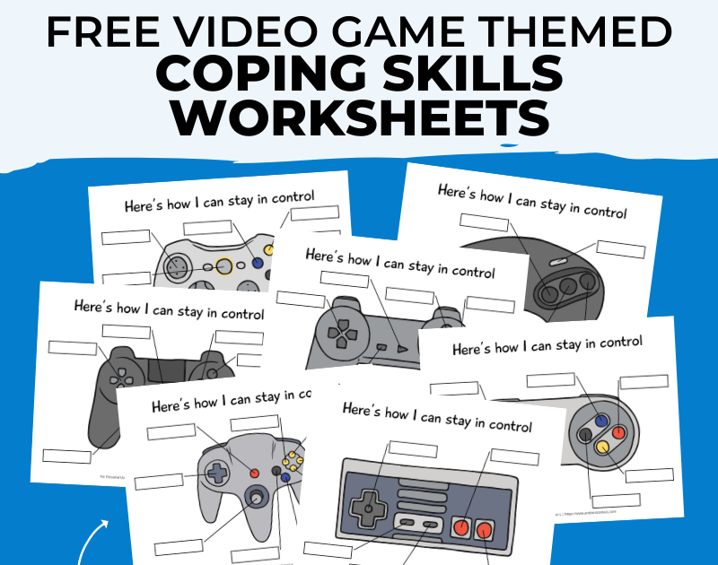 Free Printable Video Game Controller Themed Coping Skills Worksheets And Next Comes L - Hyperlexia Resources Free Printable Video Game Controller Themed Coping Skills Worksheets And Next Comes L - Hyperlexia Resources