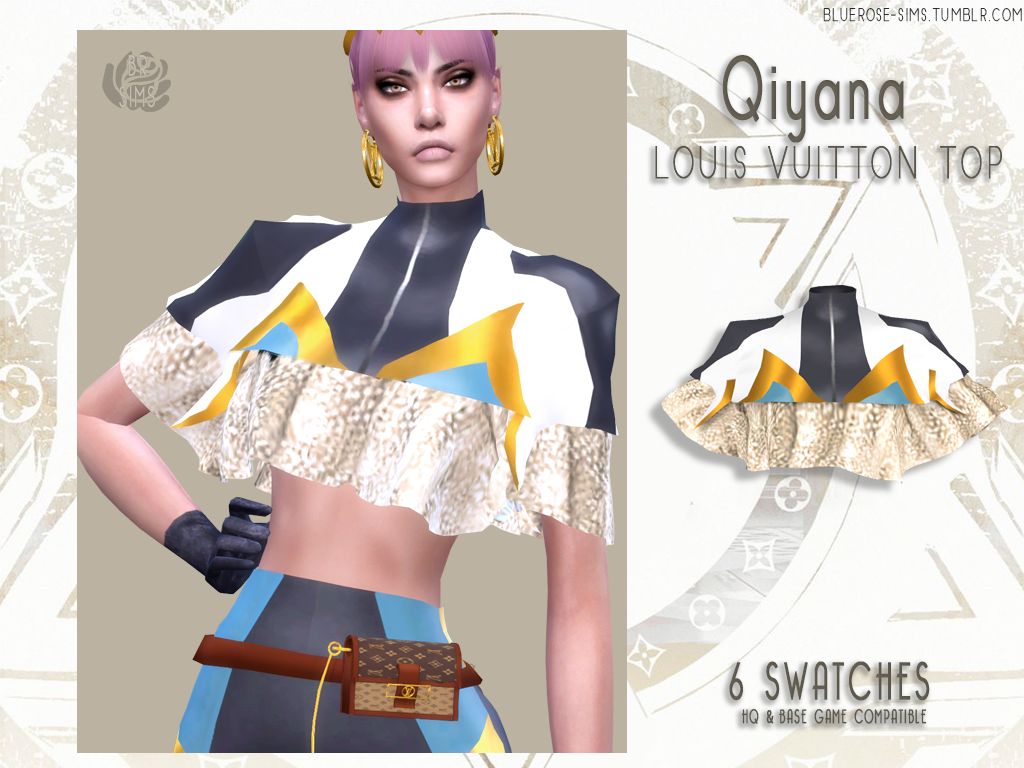 Qiyana Louis Vuitton Pretigius Edition | BlueRose-Sims