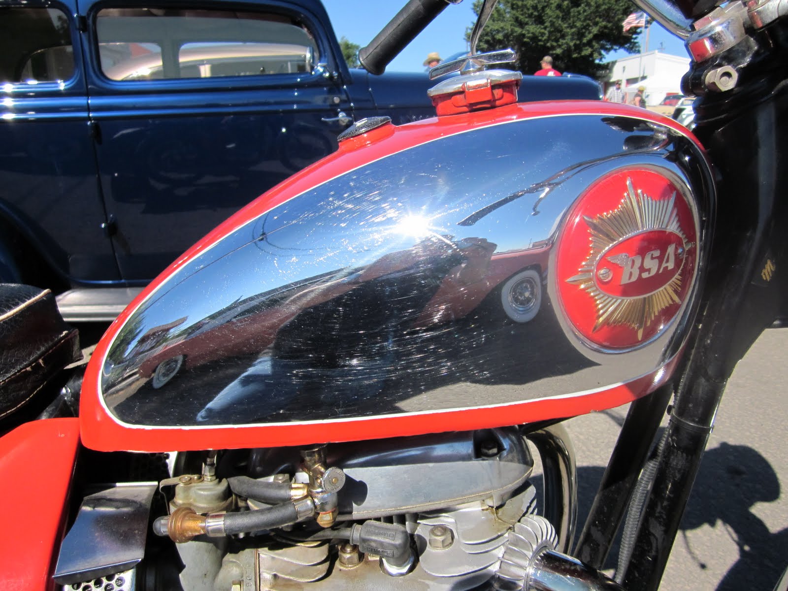 OldMotoDude 1965 BSA Lightning Rocket Bickleton Wa, Car Show