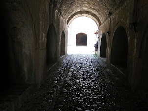 Tunnel entrance into Rozafa Castle in Shkoder.