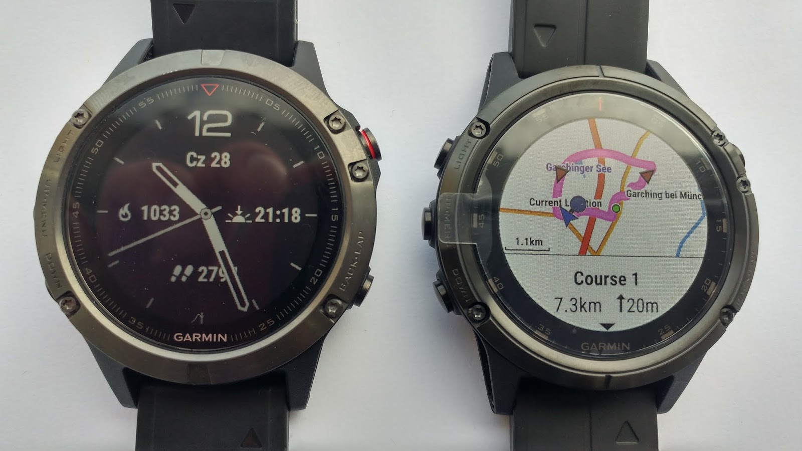 SPORTIVO.pl - Blog o produktach Garmin: Garmin Fenix 5 vs. Fenix 5 Plus - Porównanie wyglÄ
du