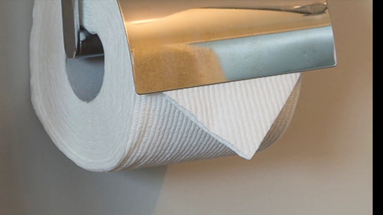 Hotel toilet paper folding