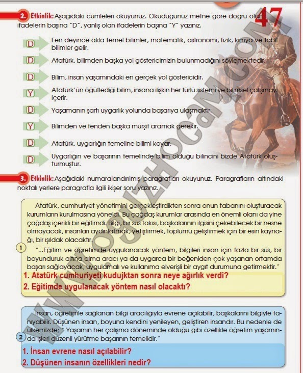 Sofi Hoca - Ödev Sitesi - Ders ve Çalışma Kitabı Cevap Anahtarı: 8