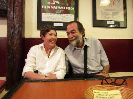 Con Pablo Guerrero, en las Jornadas sobre la Canción de Autor.