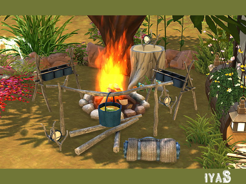 soloriya Camping set. Sims 4
