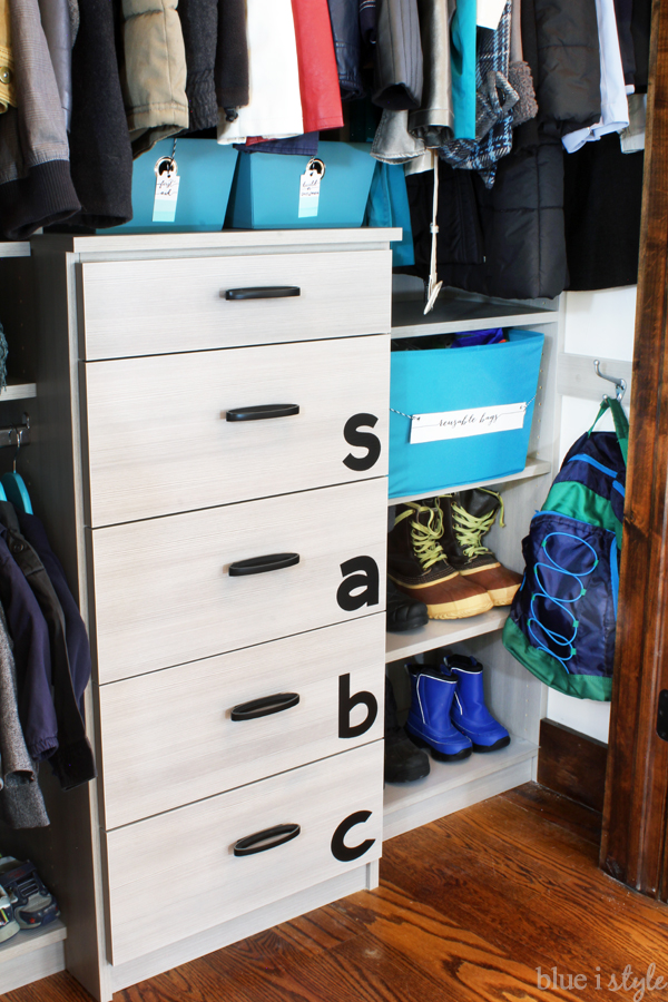 with style} Organized Coat Closet Makeover Blue i Style Creating an Organized