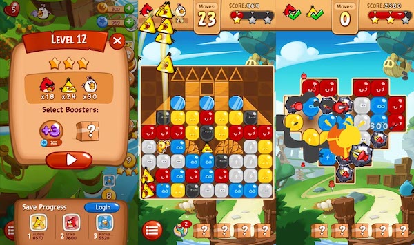 تحميل لعبة الحركة والذكاء Angry Birds Blast مهكرة للأندرويد