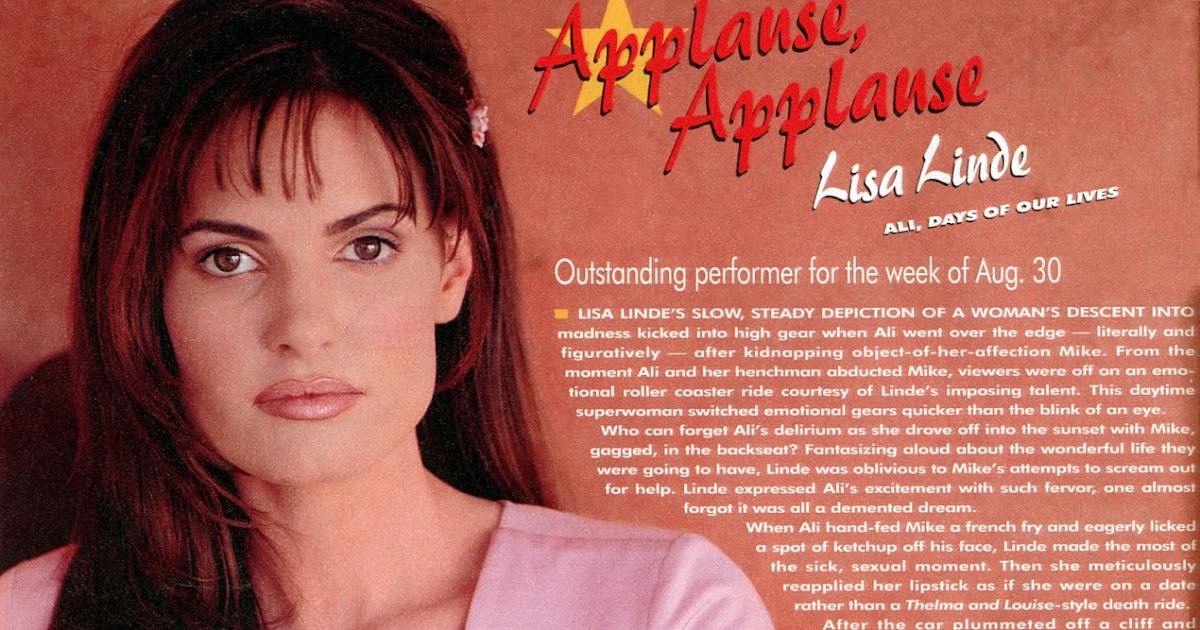 Days Of Our Lives Applause Applause Lisa Linde