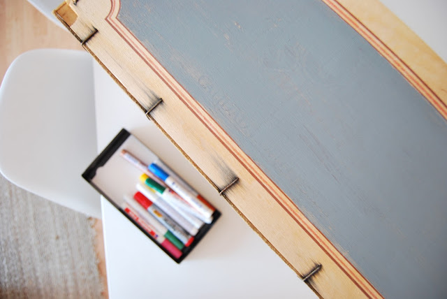 fruit box painted with chalk paint