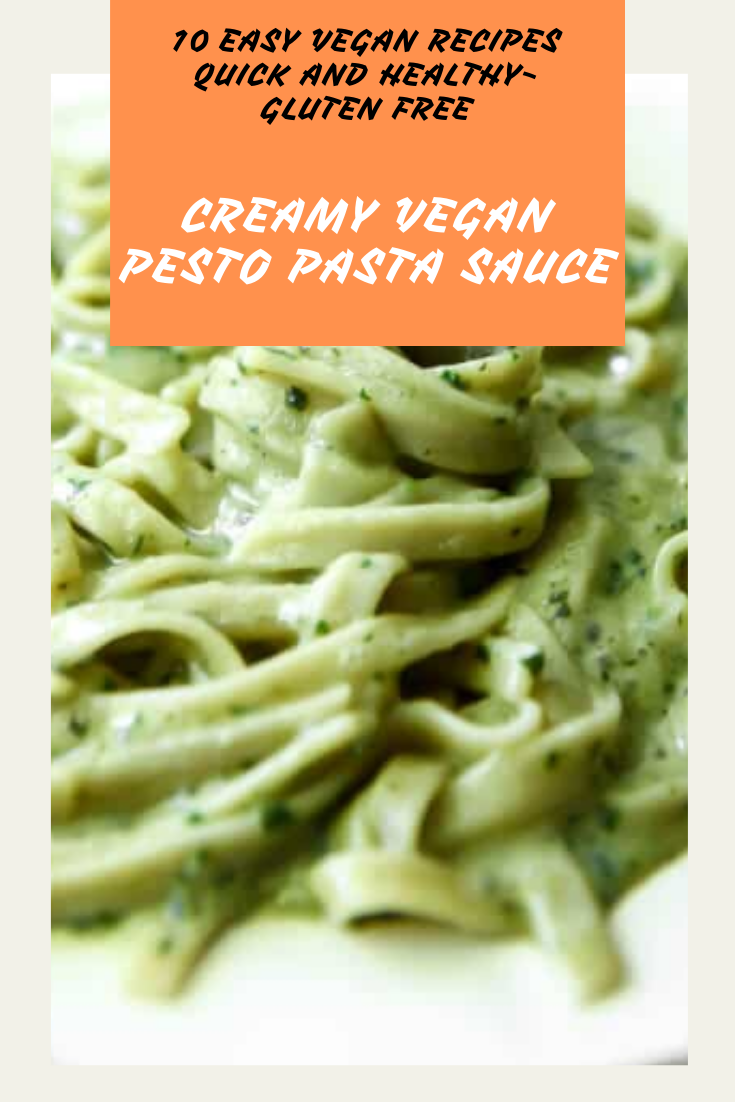 Creamy Vegan Pesto Pasta Sauce
