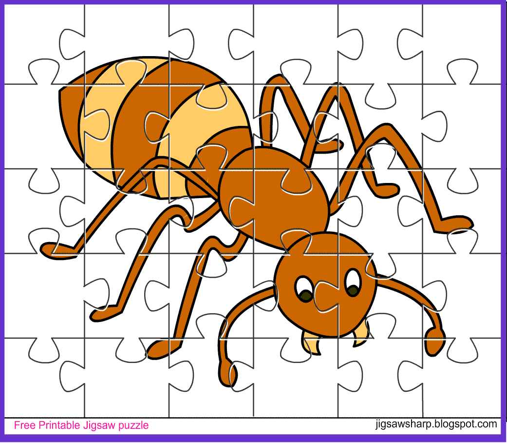 Free Printable Jigsaw Puzzle Game Ant Jigsaw Puzzle Free Printable Jigsaw Puzzle Game Ant Jigsaw Puzzle