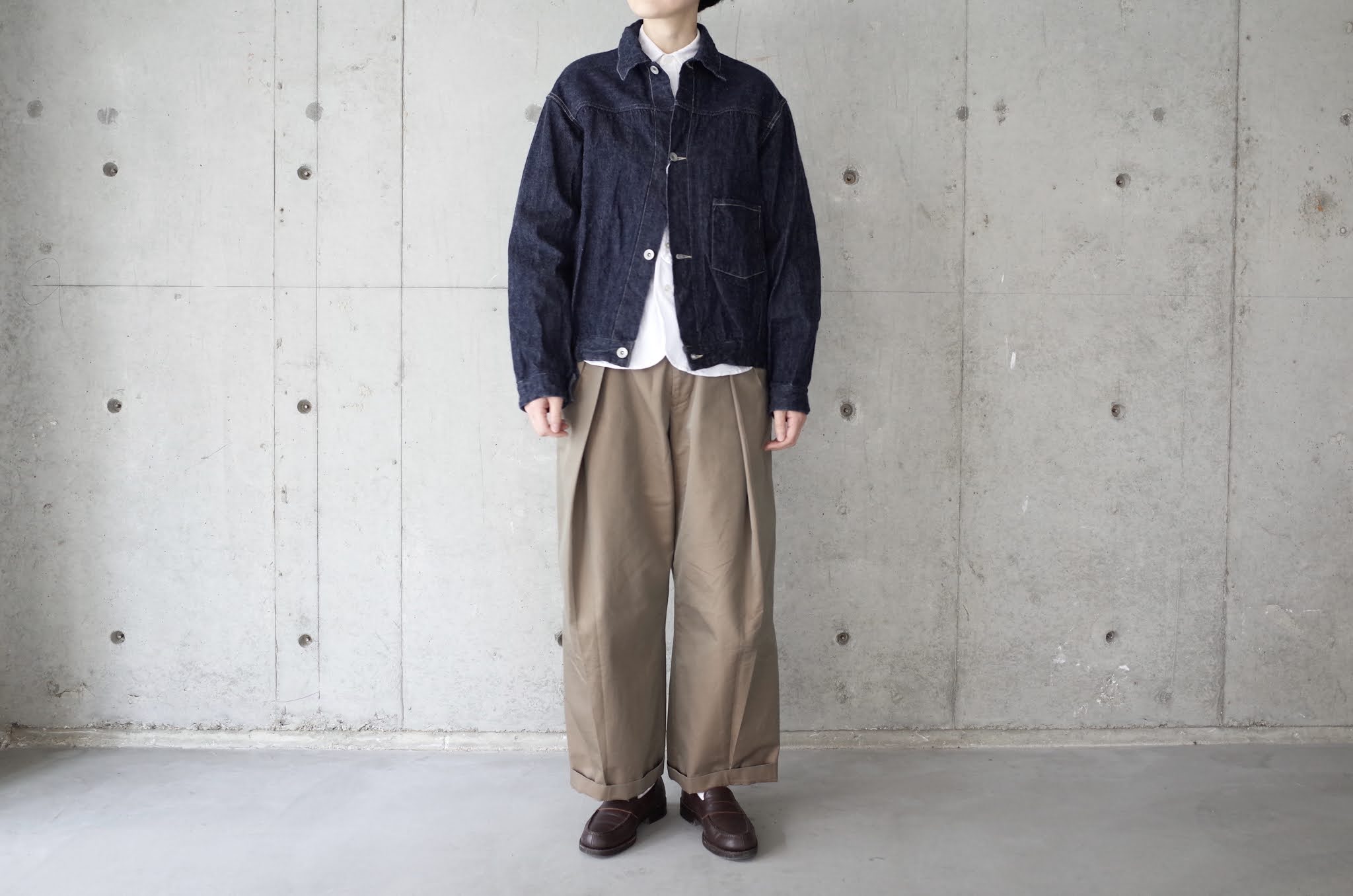 COMOLI DENIM WORK JACKET多少の誤差はご了承下さい