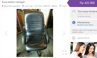  jual kursi kantor bekas bandung? ini loh Daftar Kursi kantor bekasnya