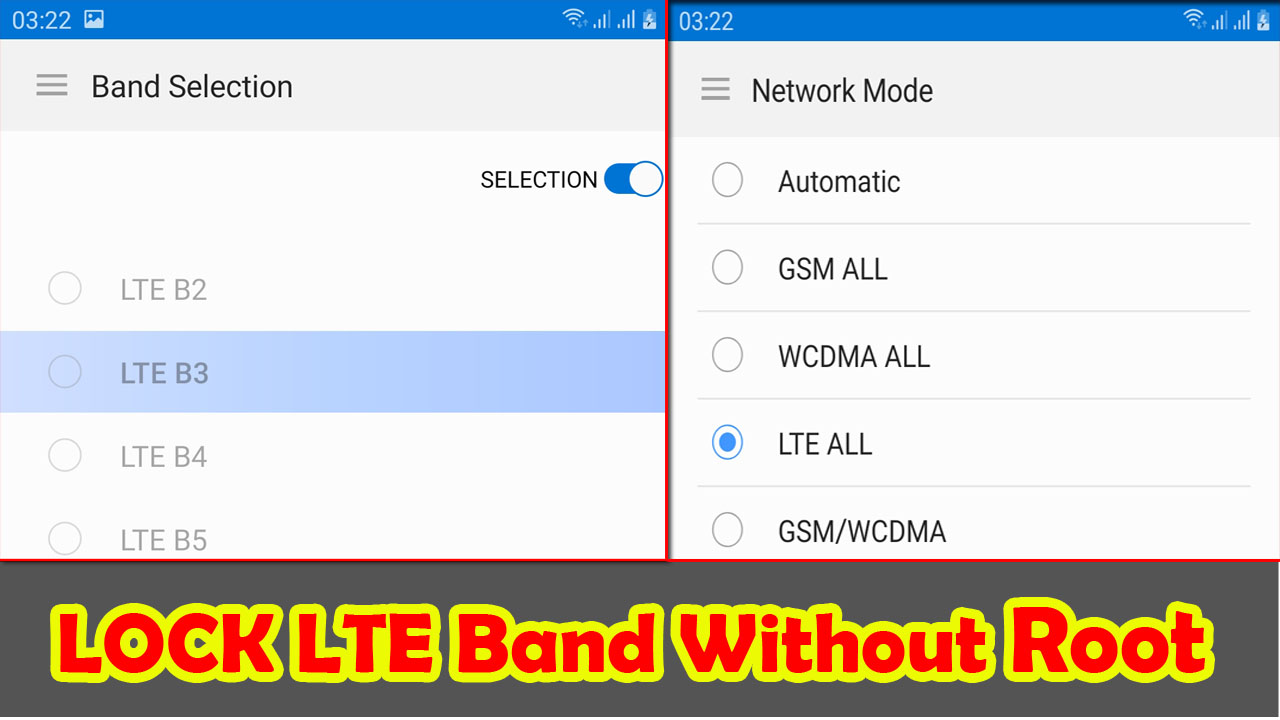 How To LOCK LTE Band Without Root on SAMSUNG Device XDA Forums