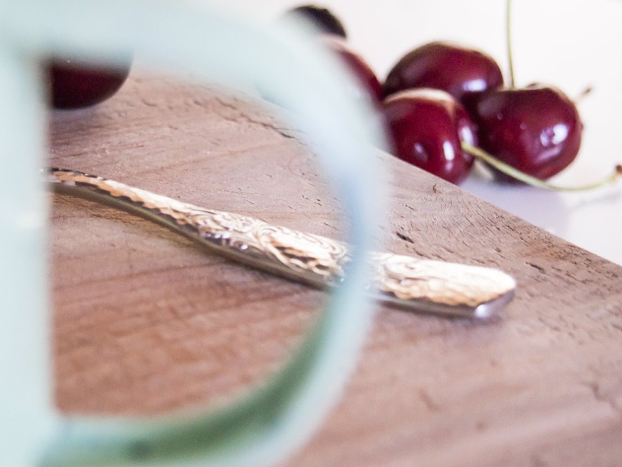 Smoothie de mango y cerezas