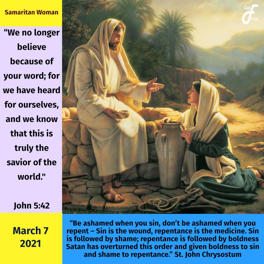 DAILY MASS REFLECTIONS SUNDAY THIRD WEEK OF LENT