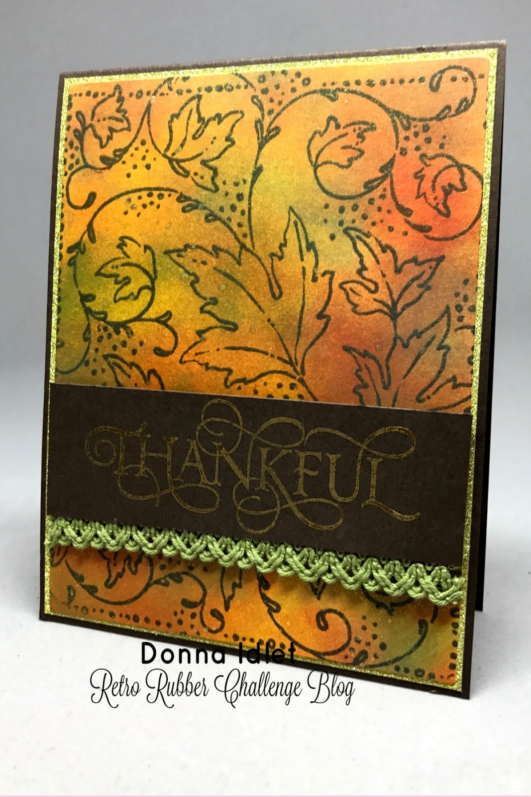 Retro Rubber Challenge 48 Embellish It! Creative Lady