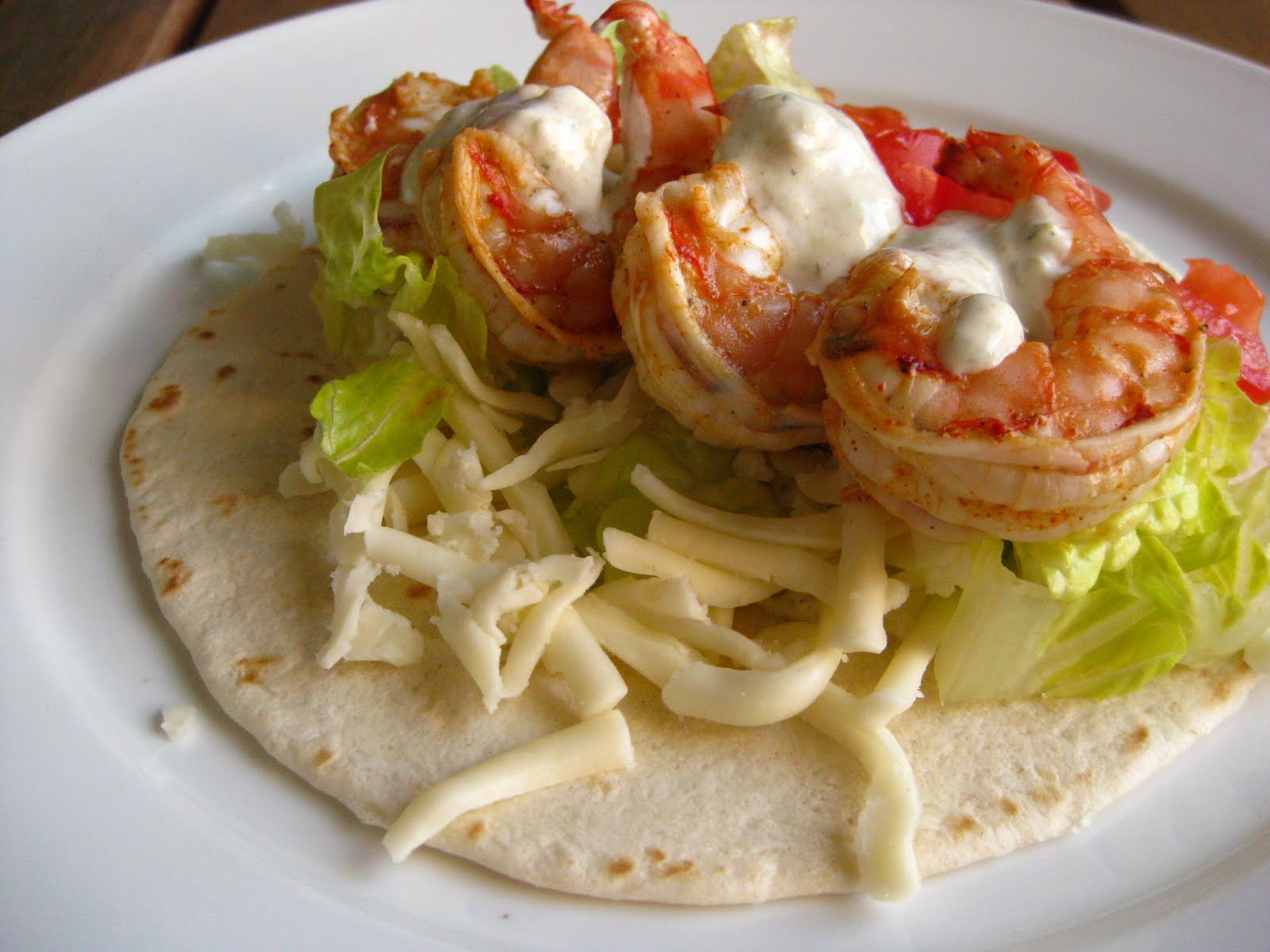 A Taste of Home Cooking Shrimp Tacos with JalapenoRanch Sauce