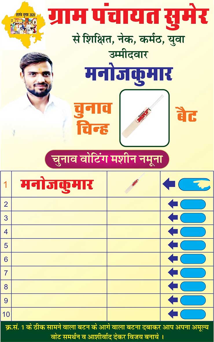 Top Design 2024 Gram Panchayat Election Poster CDR File Download