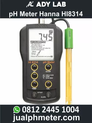 pH Meter Hanna HI8314 | Ady Lab Jual pH Meter Hanna Instruments untuk Industri AMDK