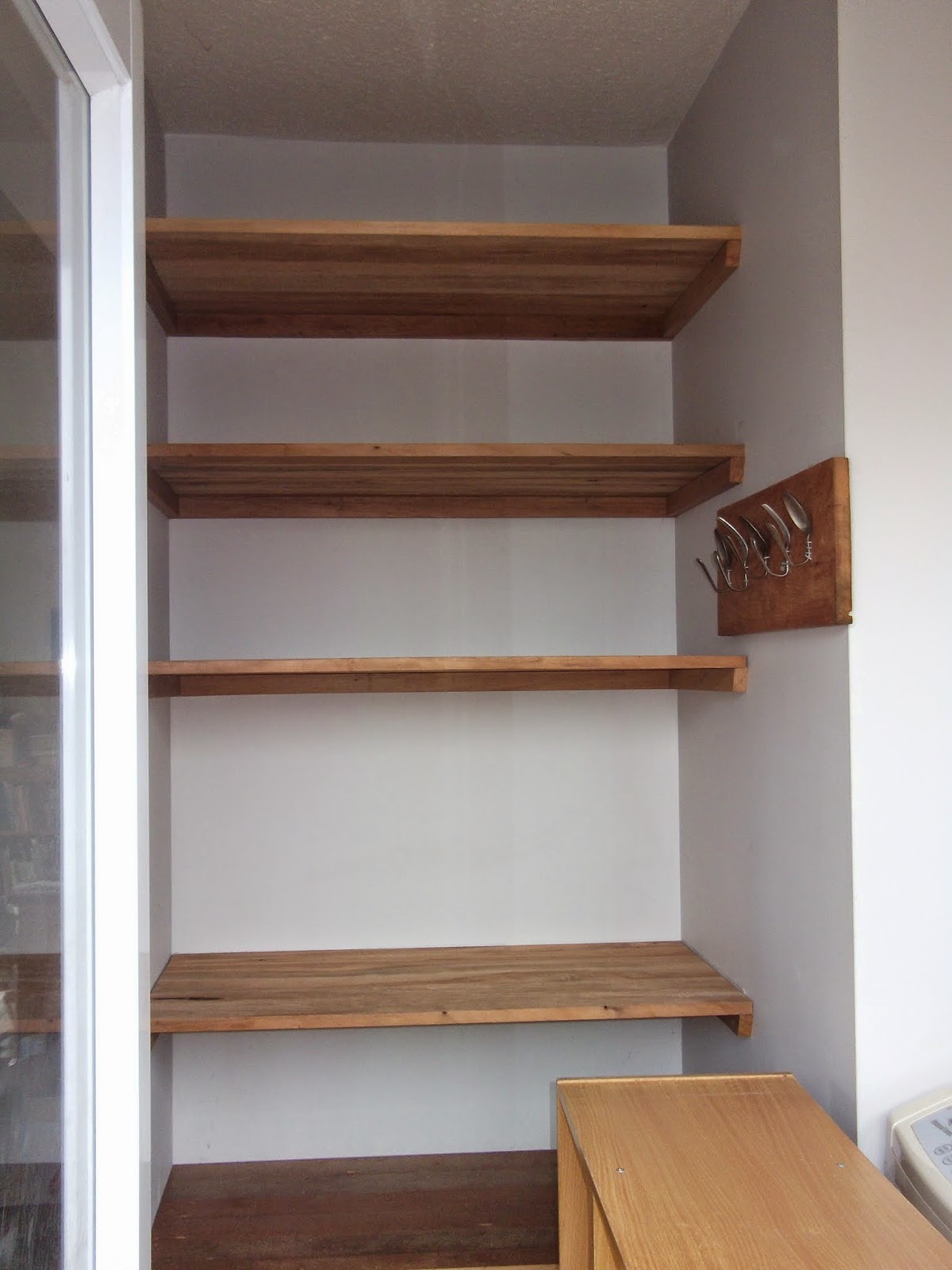 Rimu shelving