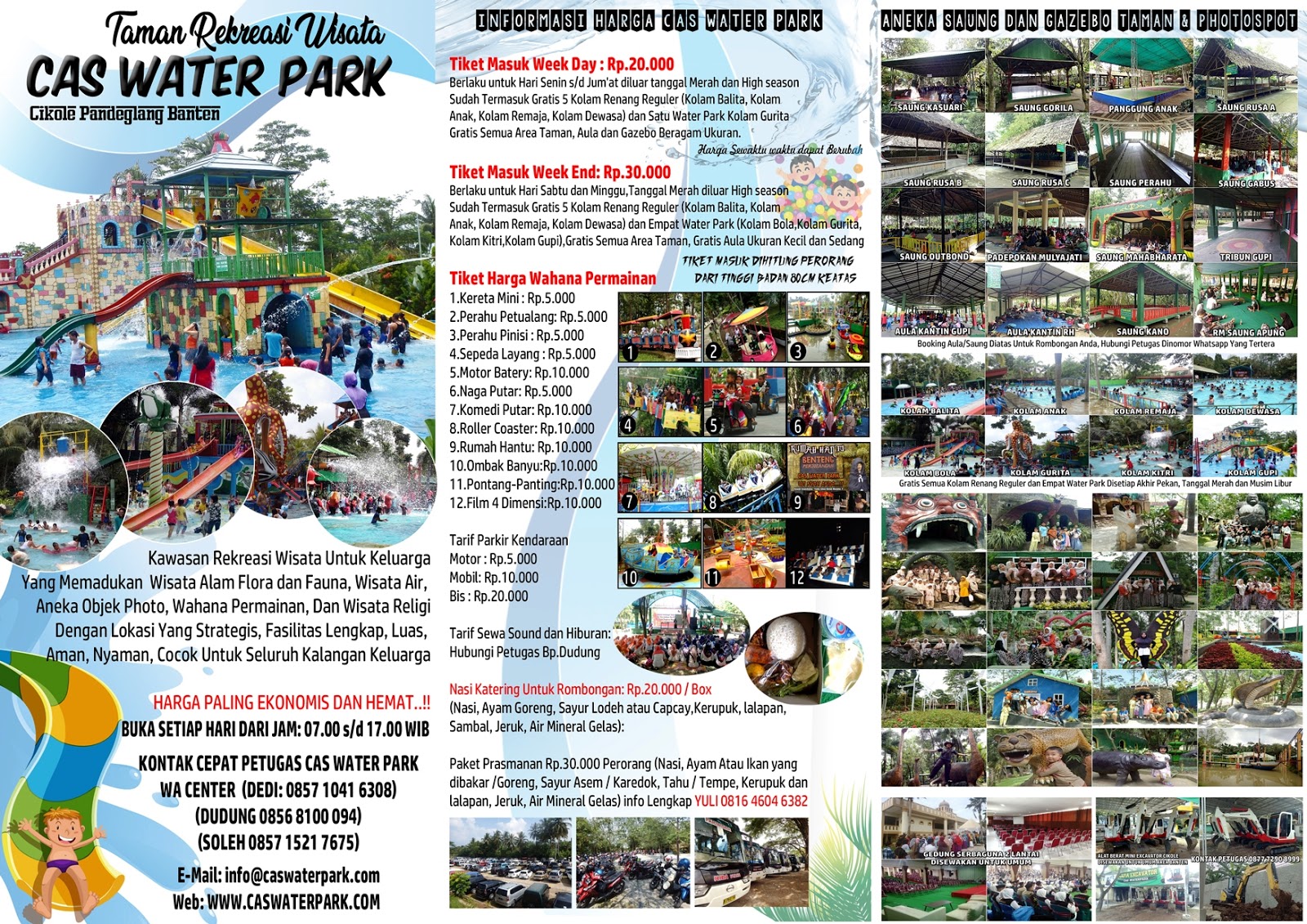 Download Brosur Terbaru Cas Water Park – Cas Water Park