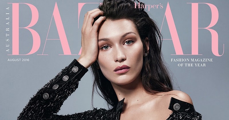 Bella Hadid stuns for Harper's Bazaar Australia August 2016
