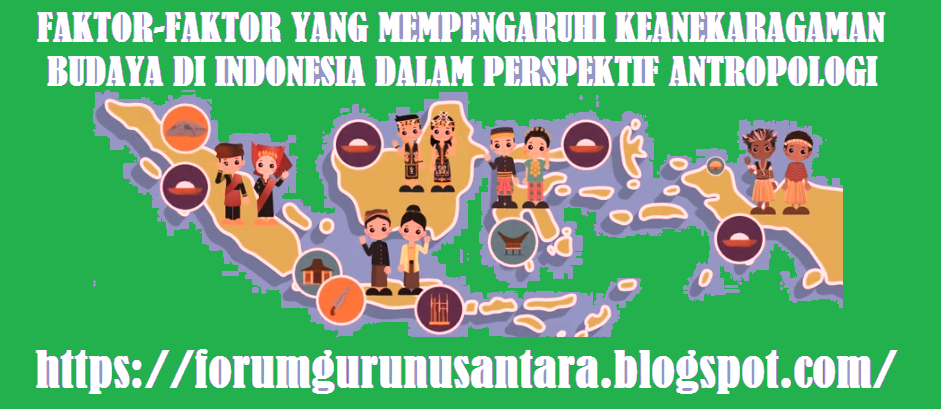 Faktor-Faktor Yang Mempengaruhi Keanekaragaman Budaya Di Indonesia dalam perspektif antropologi