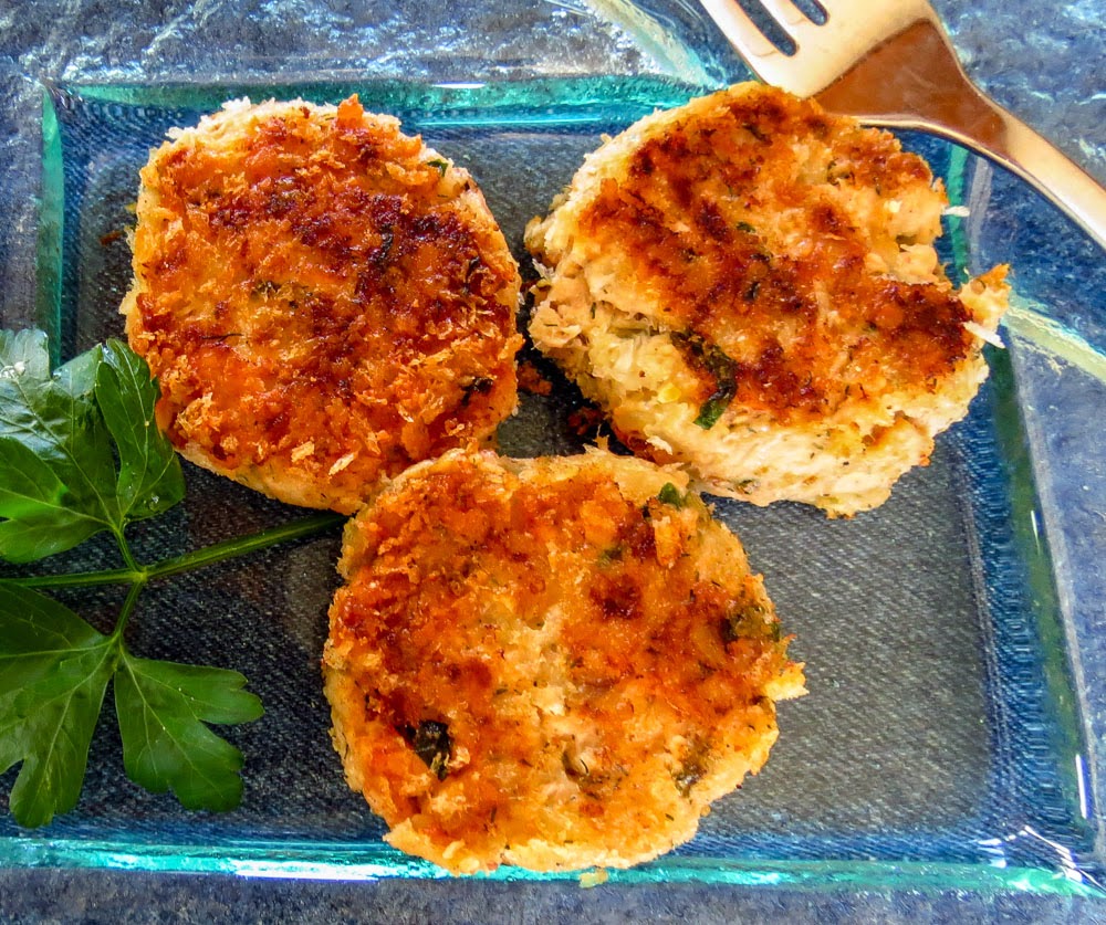 OnTheMoveIn the Galley Salmon Croquettes with Creamy Cucumber Tartar
